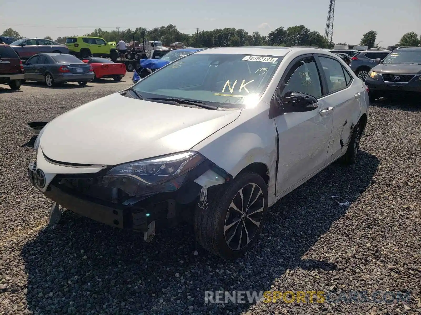 2 Photograph of a damaged car 5YFBURHE0KP942026 TOYOTA COROLLA 2019