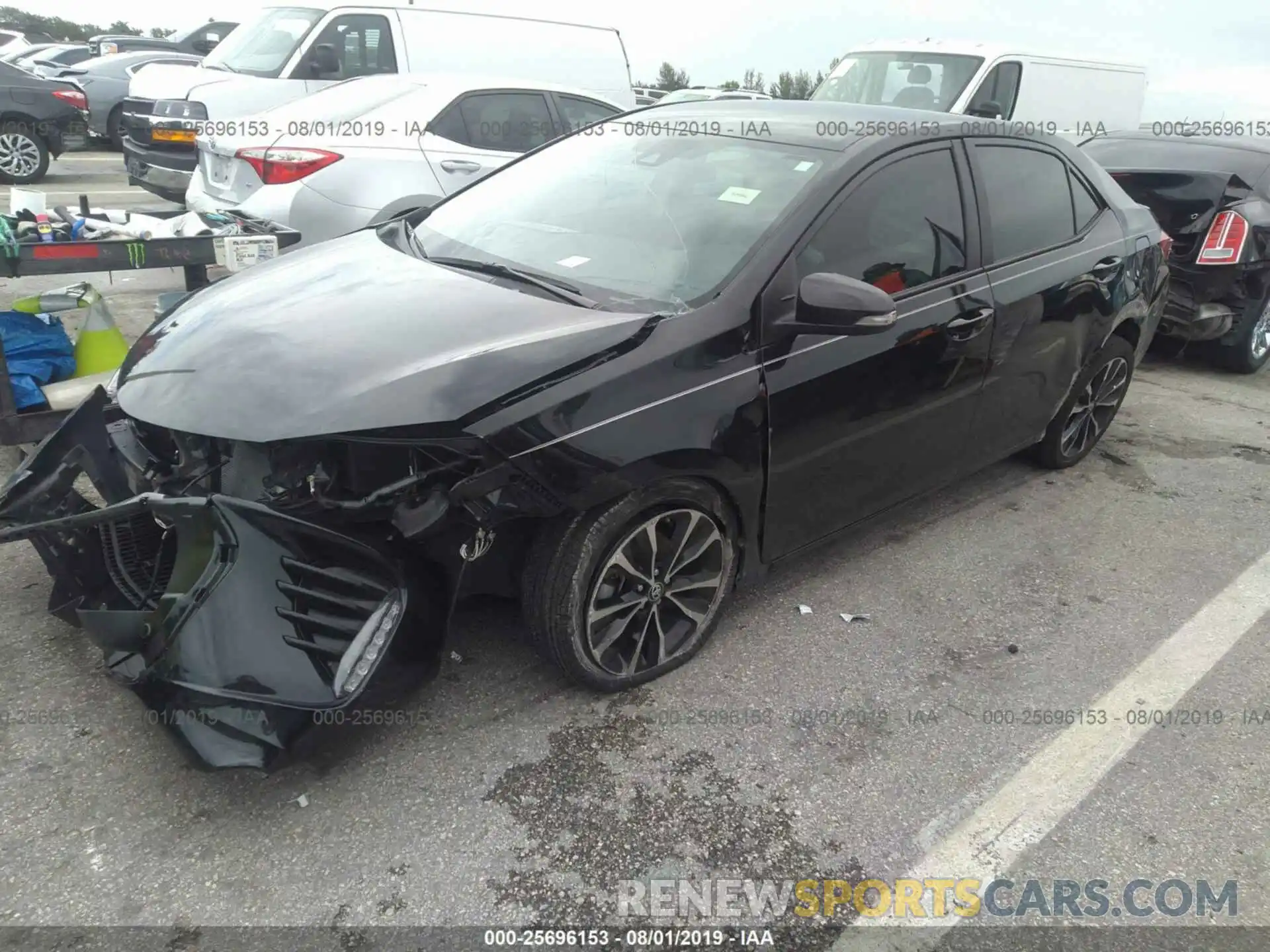 2 Photograph of a damaged car 5YFBURHE0KP942382 TOYOTA COROLLA 2019