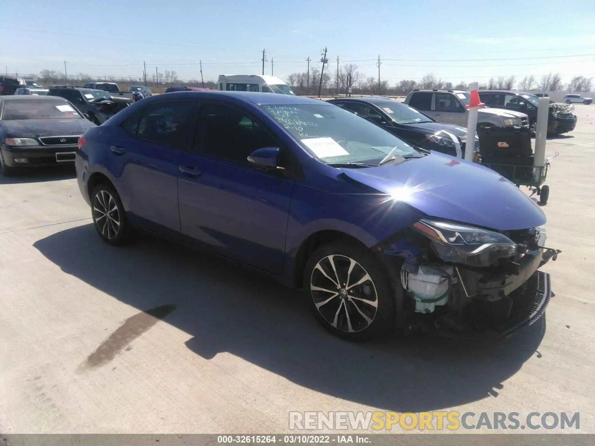 1 Photograph of a damaged car 5YFBURHE0KP942494 TOYOTA COROLLA 2019