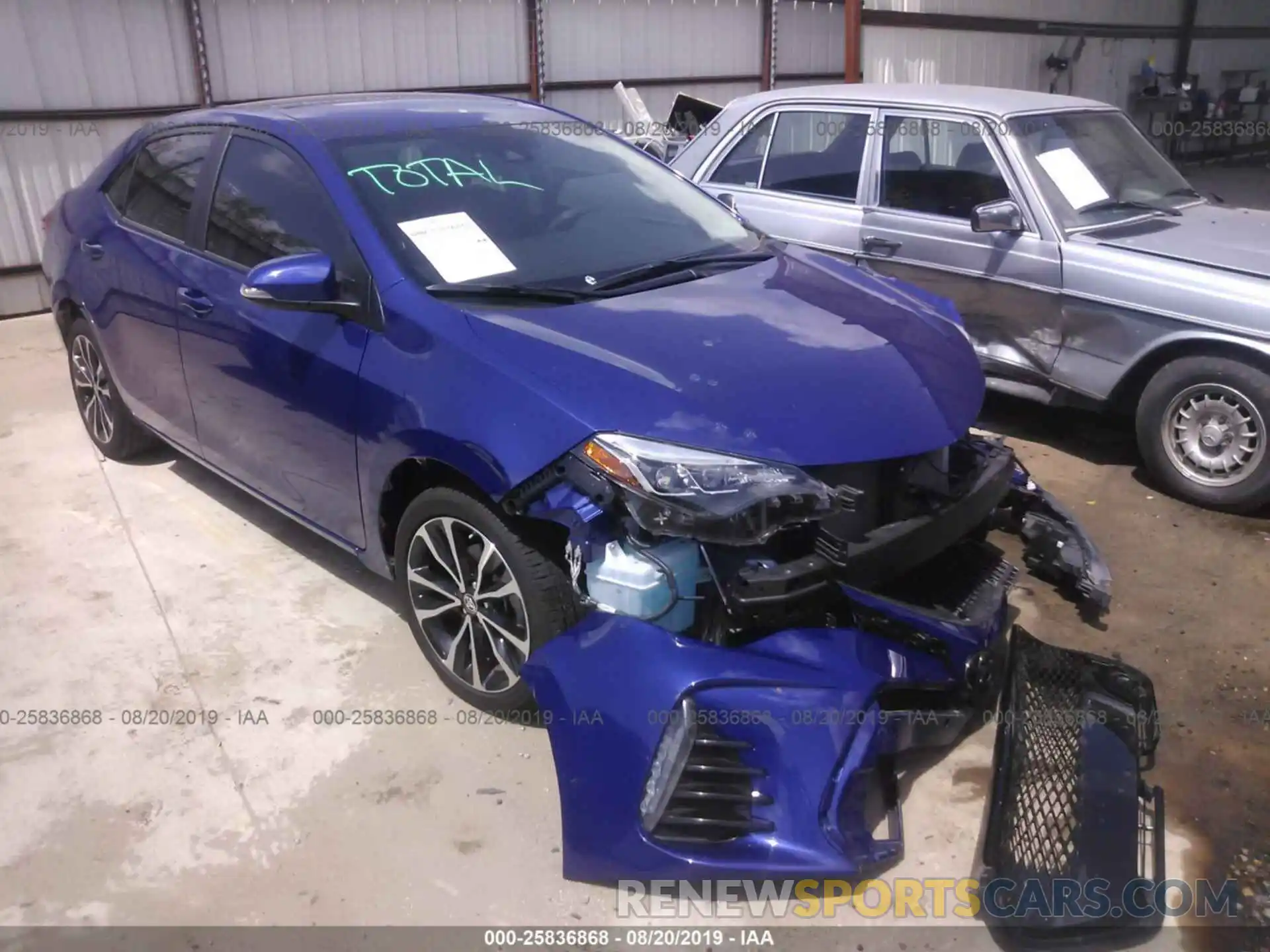 1 Photograph of a damaged car 5YFBURHE0KP942575 TOYOTA COROLLA 2019