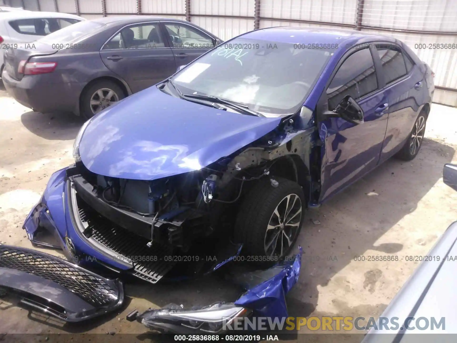 2 Photograph of a damaged car 5YFBURHE0KP942575 TOYOTA COROLLA 2019