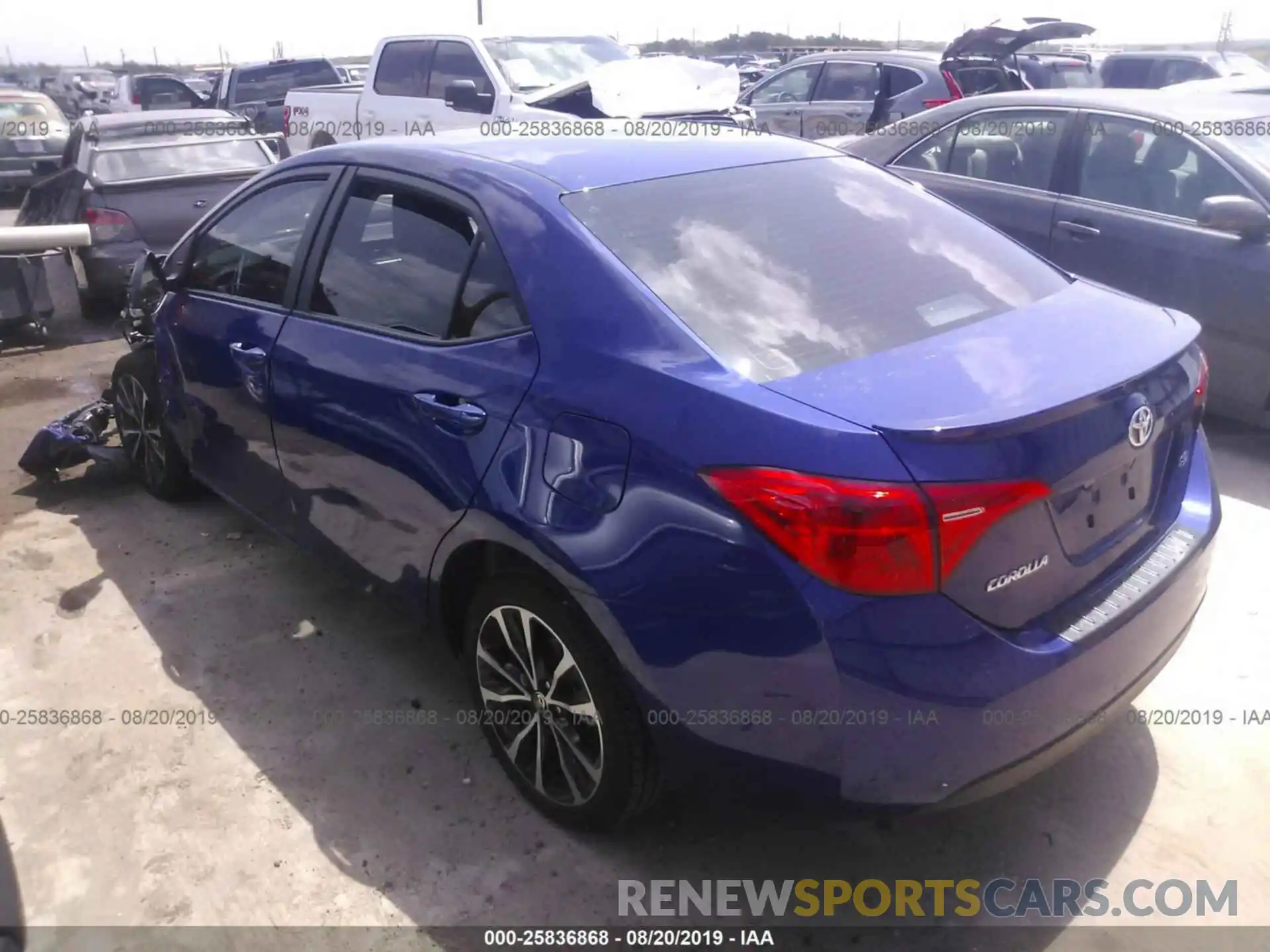 3 Photograph of a damaged car 5YFBURHE0KP942575 TOYOTA COROLLA 2019