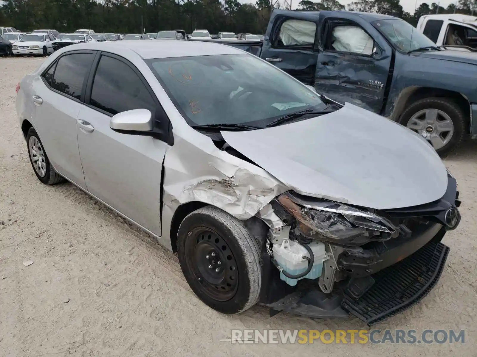 1 Photograph of a damaged car 5YFBURHE0KP942608 TOYOTA COROLLA 2019