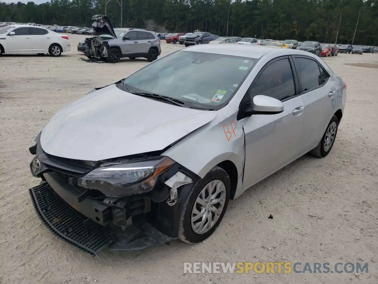 2 Photograph of a damaged car 5YFBURHE0KP942608 TOYOTA COROLLA 2019