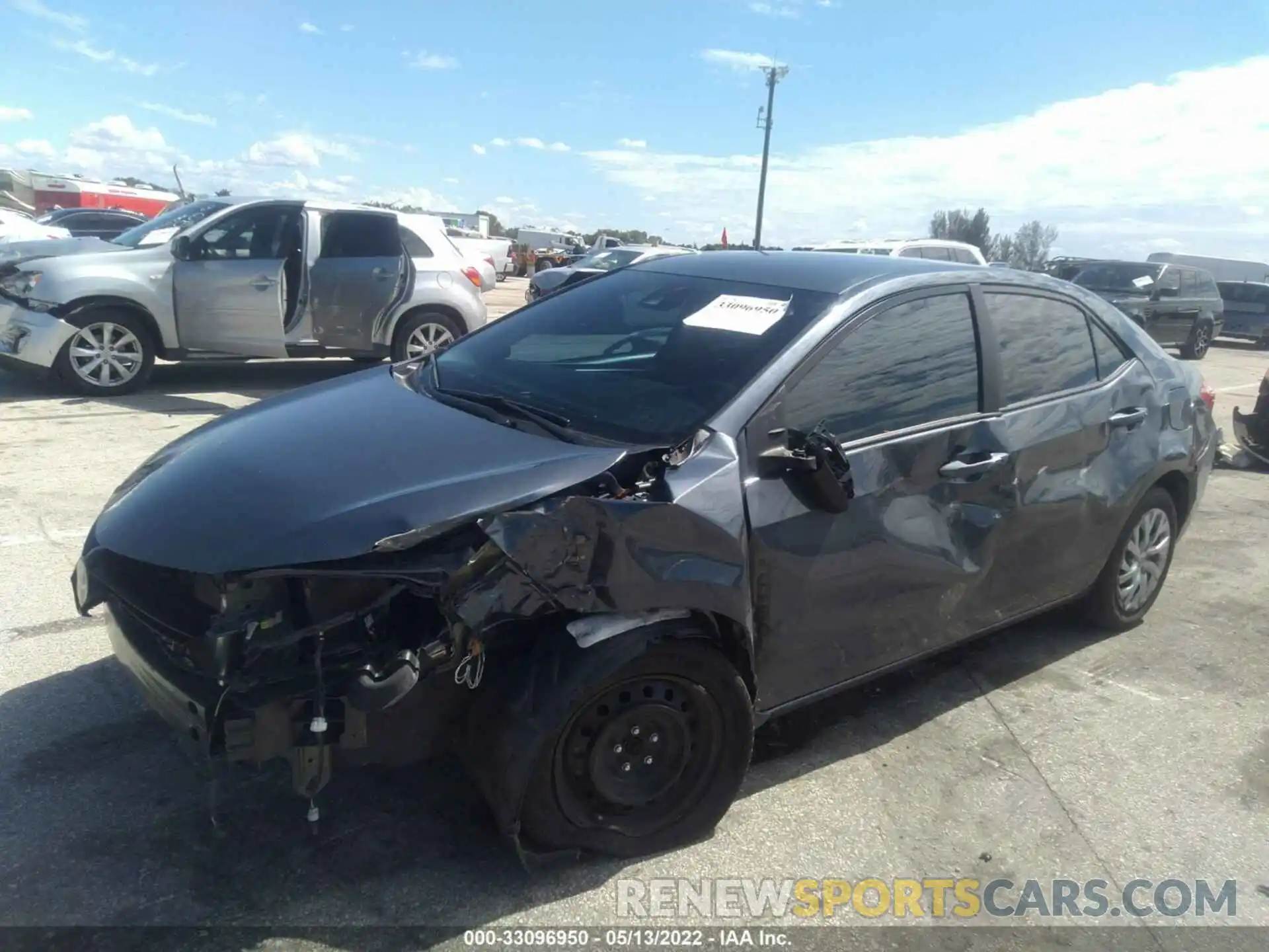 2 Photograph of a damaged car 5YFBURHE0KP943130 TOYOTA COROLLA 2019