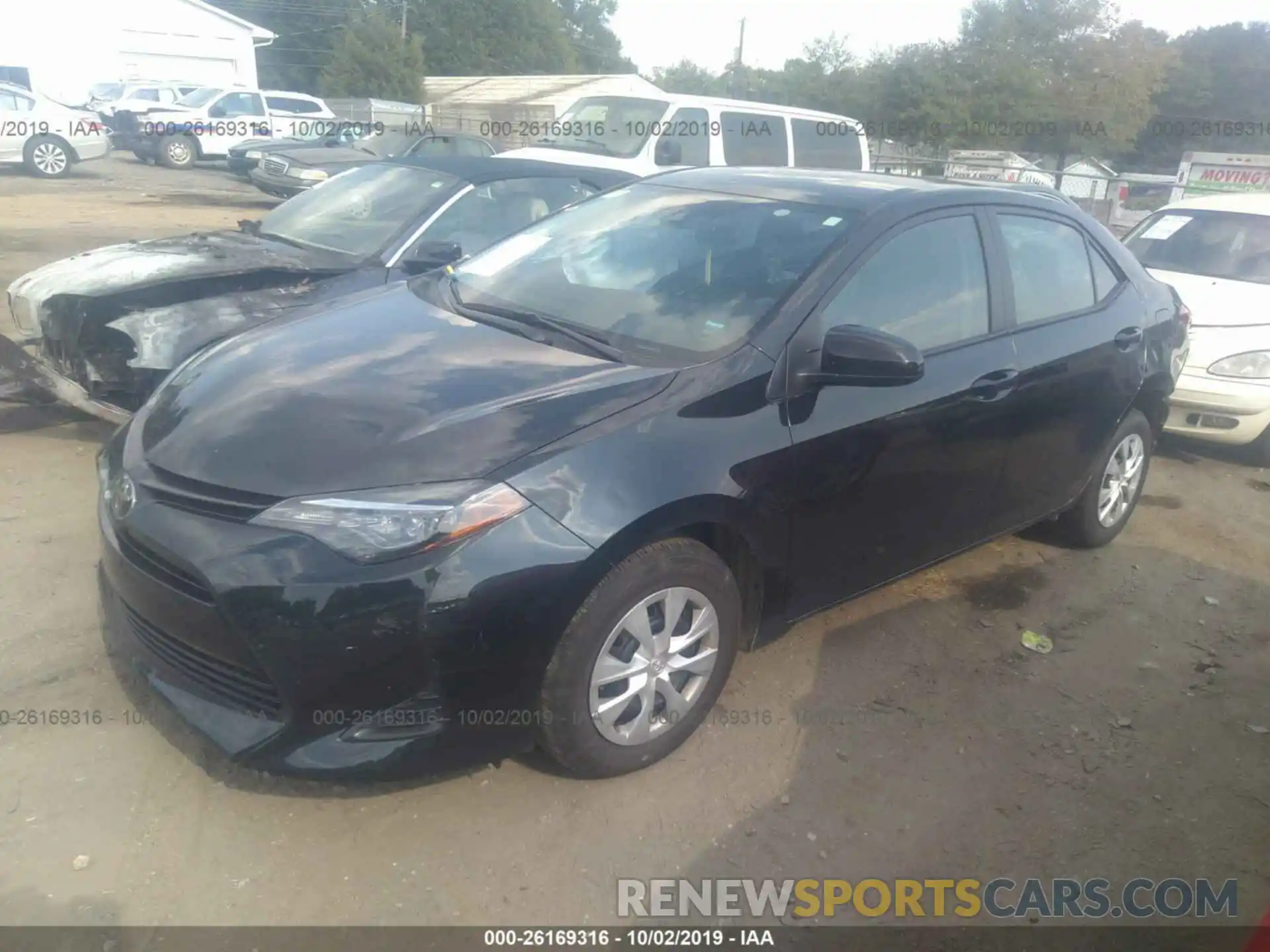 2 Photograph of a damaged car 5YFBURHE0KP943273 TOYOTA COROLLA 2019