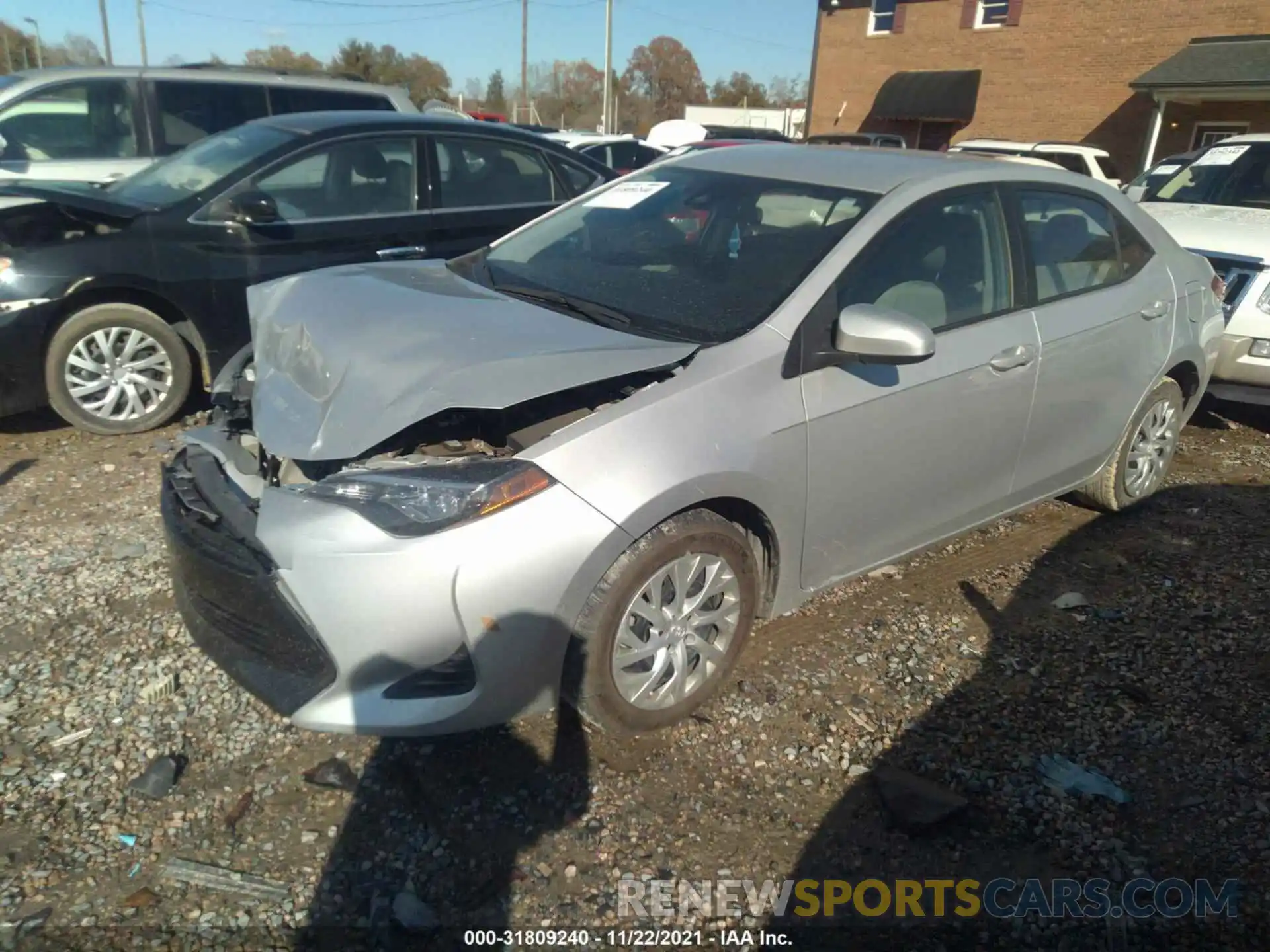 2 Photograph of a damaged car 5YFBURHE0KP943676 TOYOTA COROLLA 2019