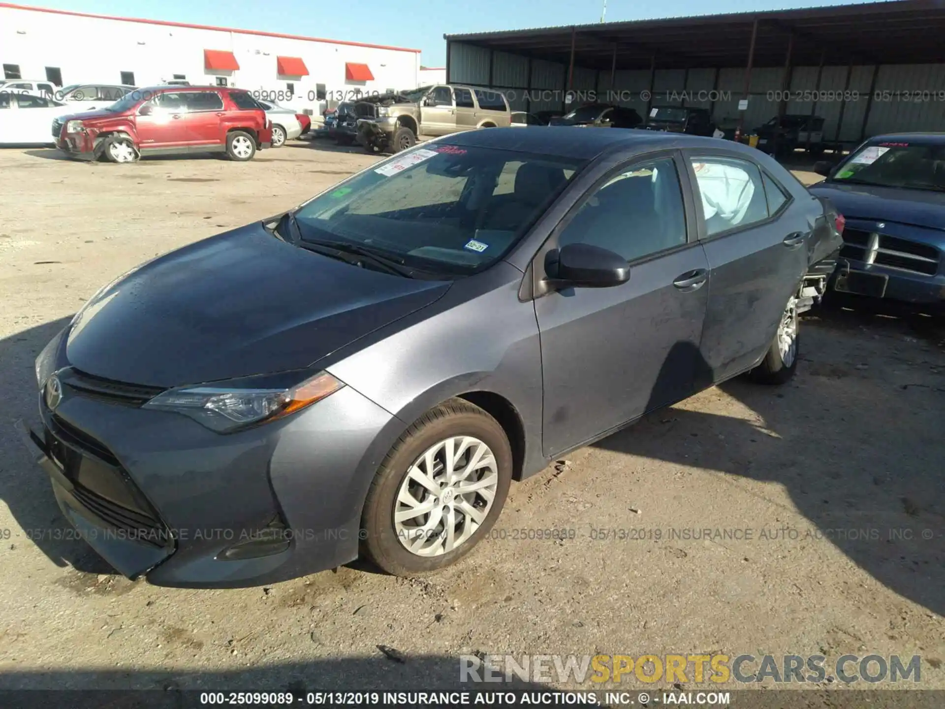 2 Photograph of a damaged car 5YFBURHE0KP943824 TOYOTA COROLLA 2019