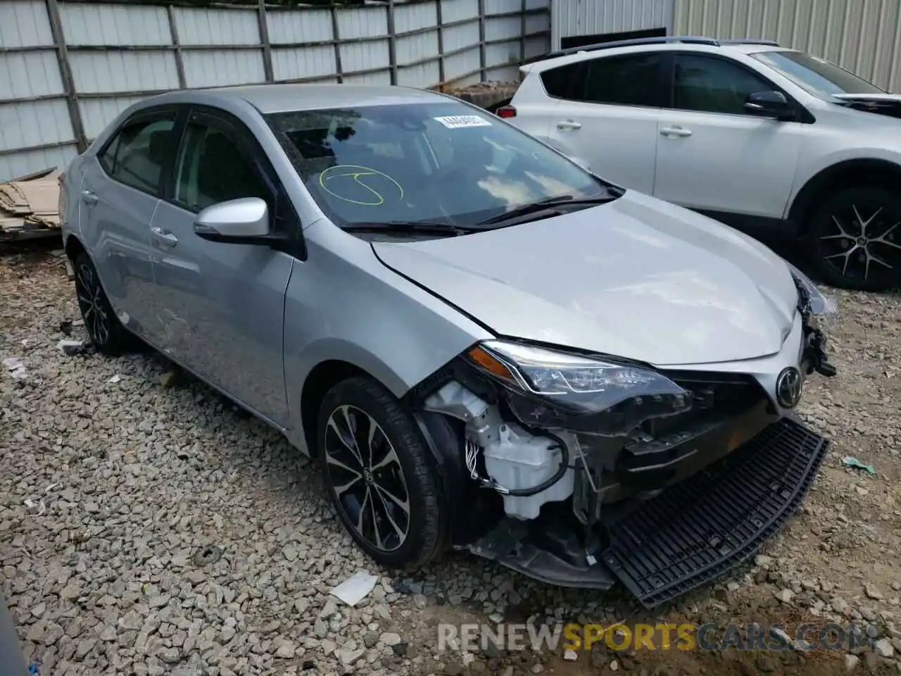 1 Photograph of a damaged car 5YFBURHE0KP943984 TOYOTA COROLLA 2019