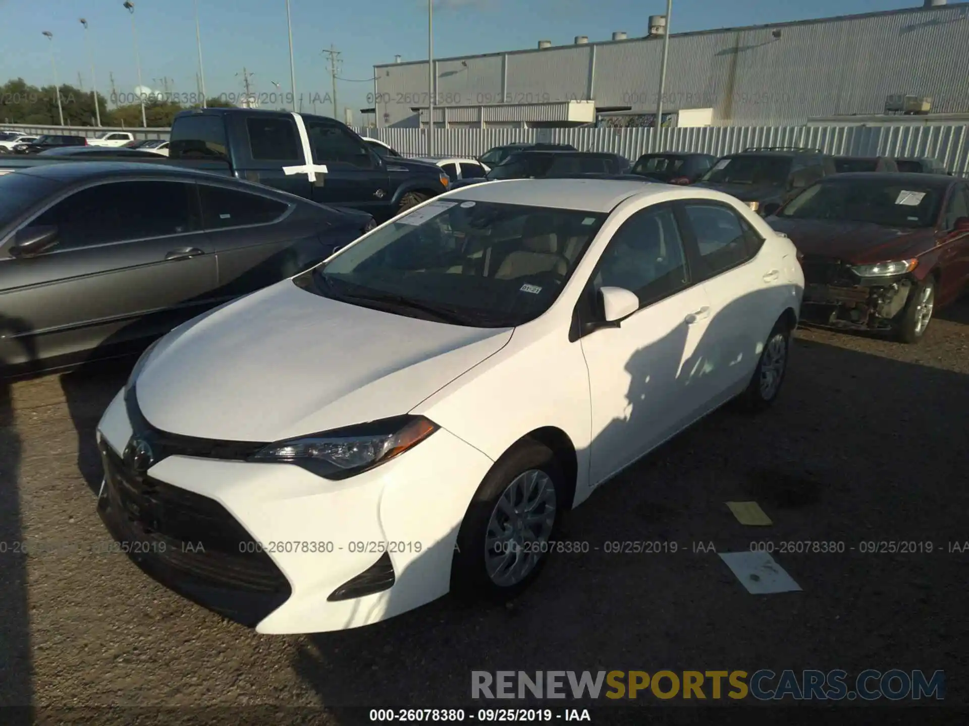 2 Photograph of a damaged car 5YFBURHE0KP944097 TOYOTA COROLLA 2019