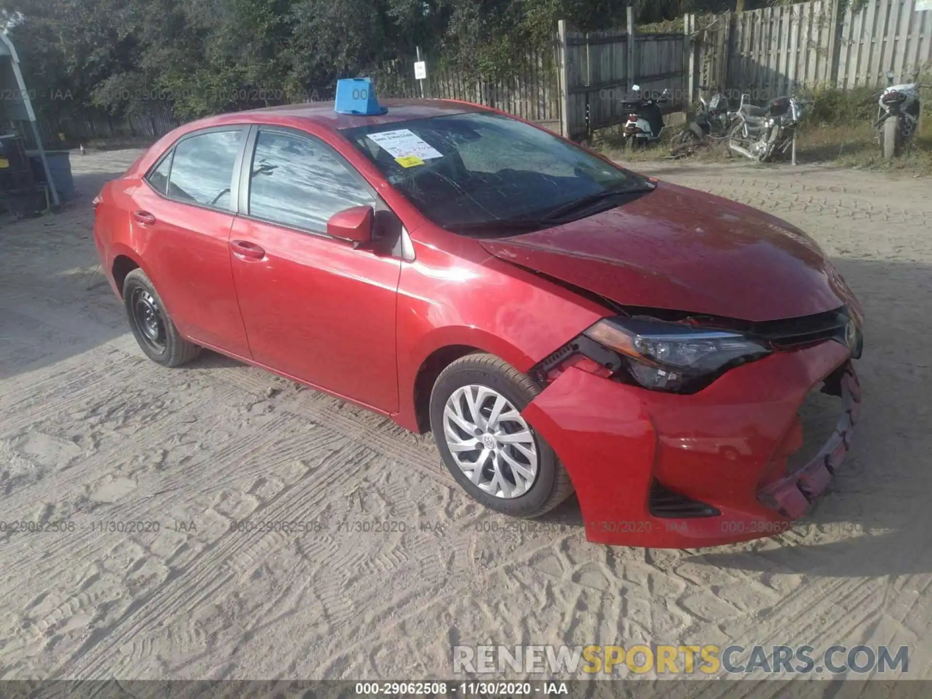 1 Photograph of a damaged car 5YFBURHE0KP944195 TOYOTA COROLLA 2019