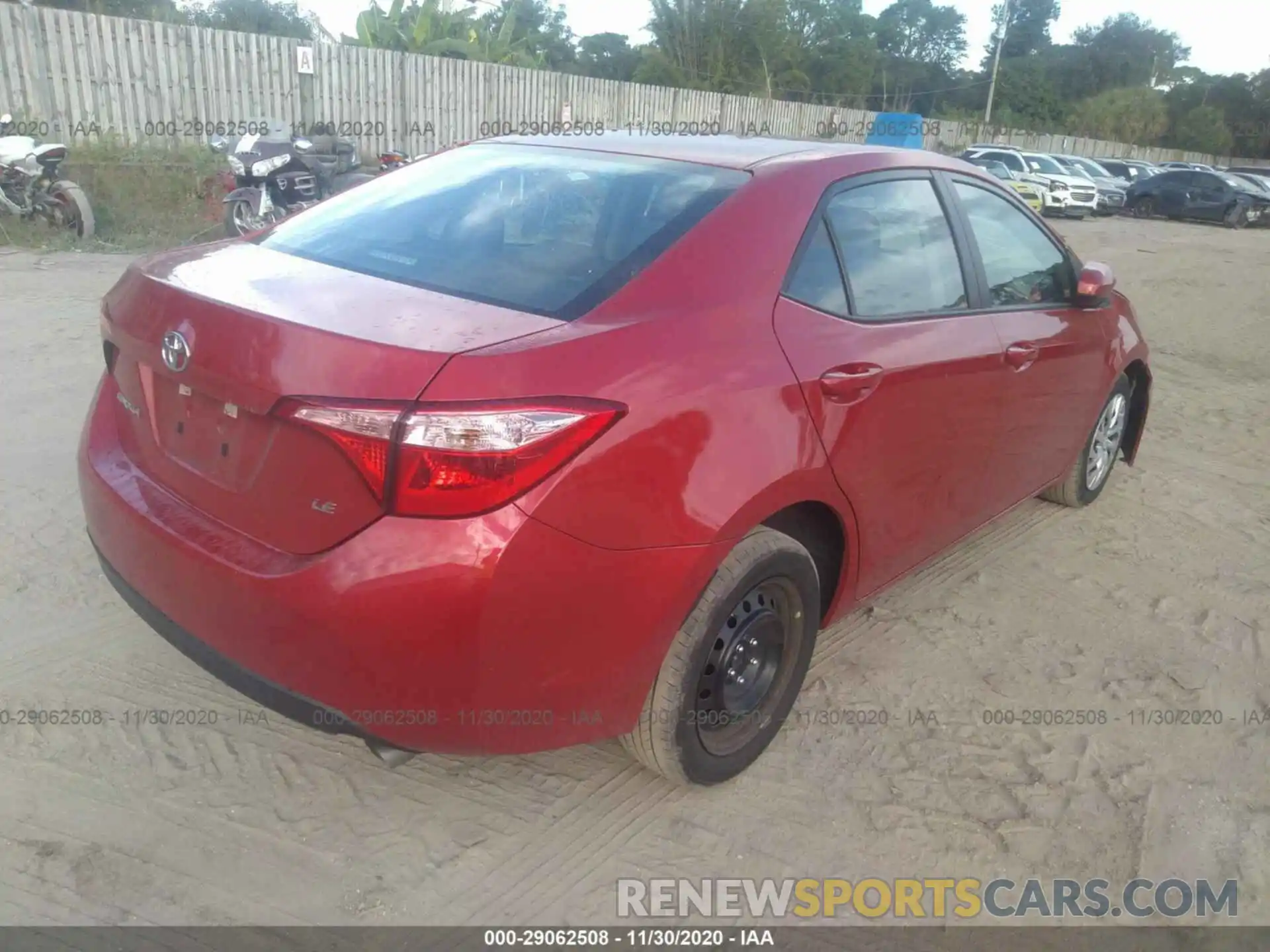 4 Photograph of a damaged car 5YFBURHE0KP944195 TOYOTA COROLLA 2019