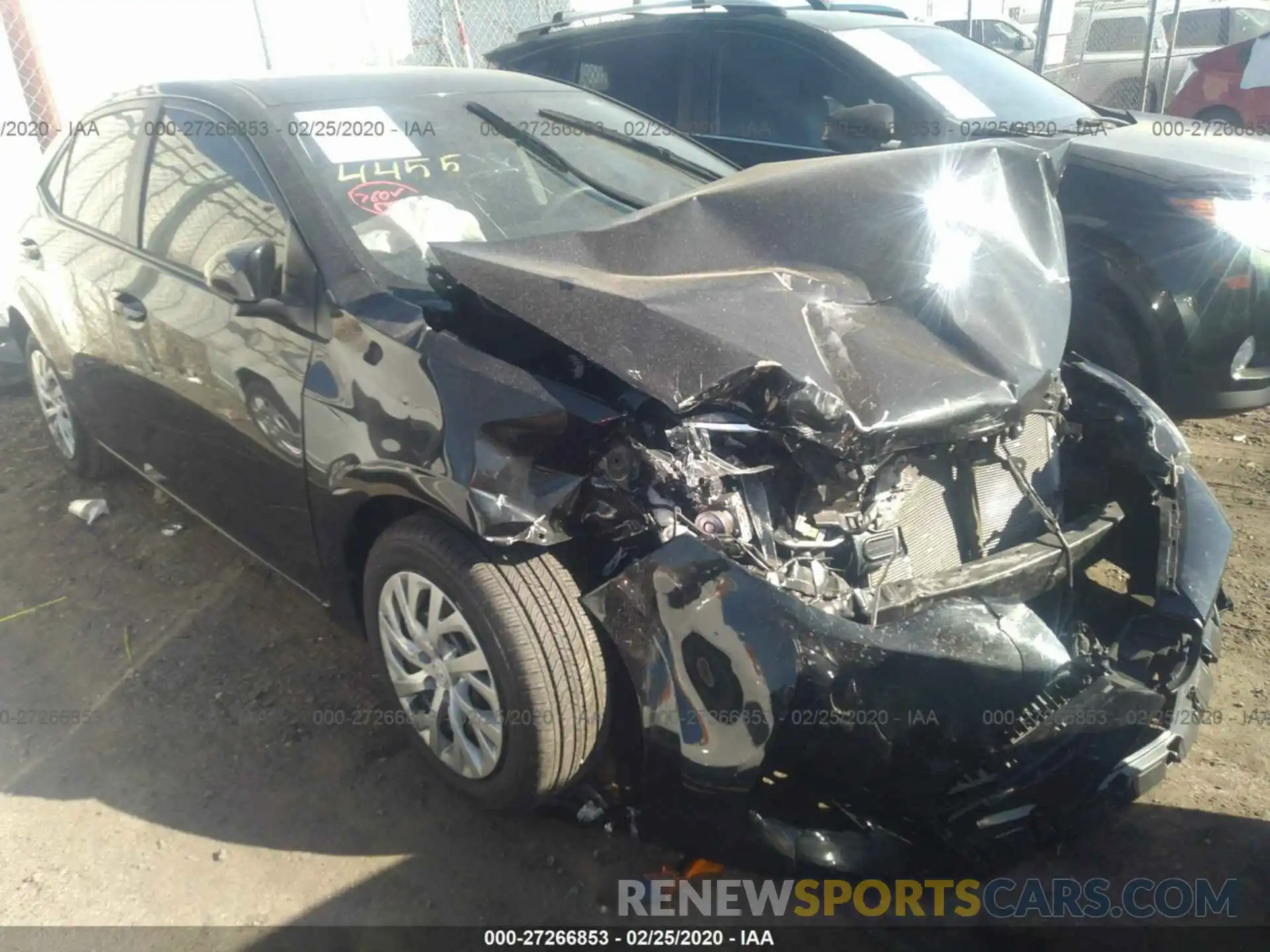 1 Photograph of a damaged car 5YFBURHE0KP944455 TOYOTA COROLLA 2019