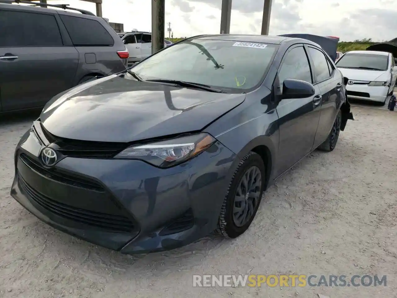 2 Photograph of a damaged car 5YFBURHE0KP944472 TOYOTA COROLLA 2019