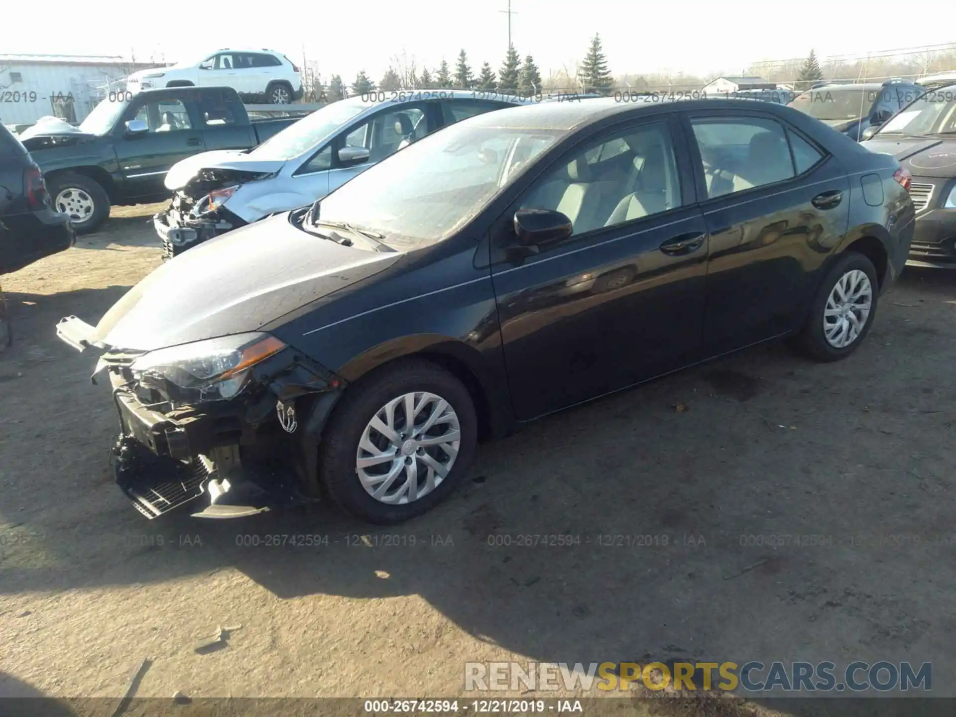 2 Photograph of a damaged car 5YFBURHE0KP944570 TOYOTA COROLLA 2019