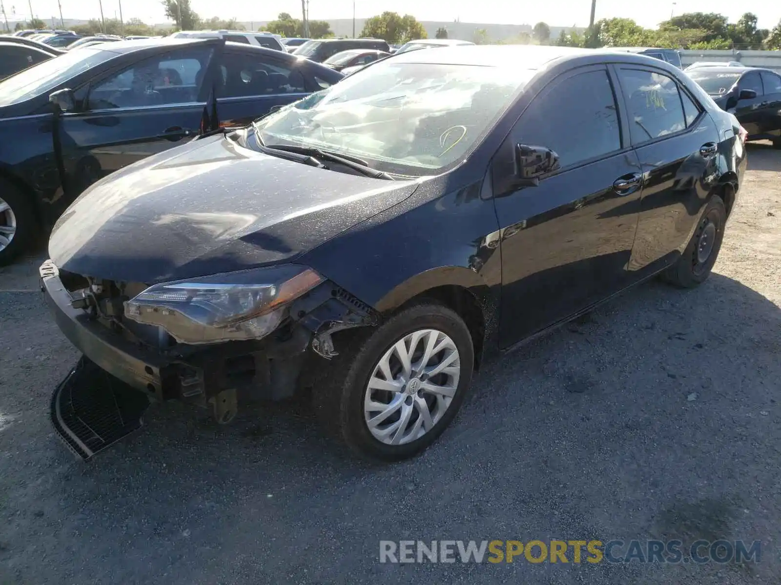 2 Photograph of a damaged car 5YFBURHE0KP944648 TOYOTA COROLLA 2019