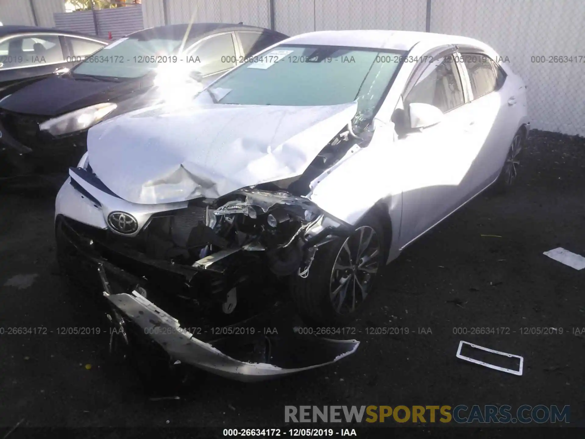 2 Photograph of a damaged car 5YFBURHE0KP944679 TOYOTA COROLLA 2019