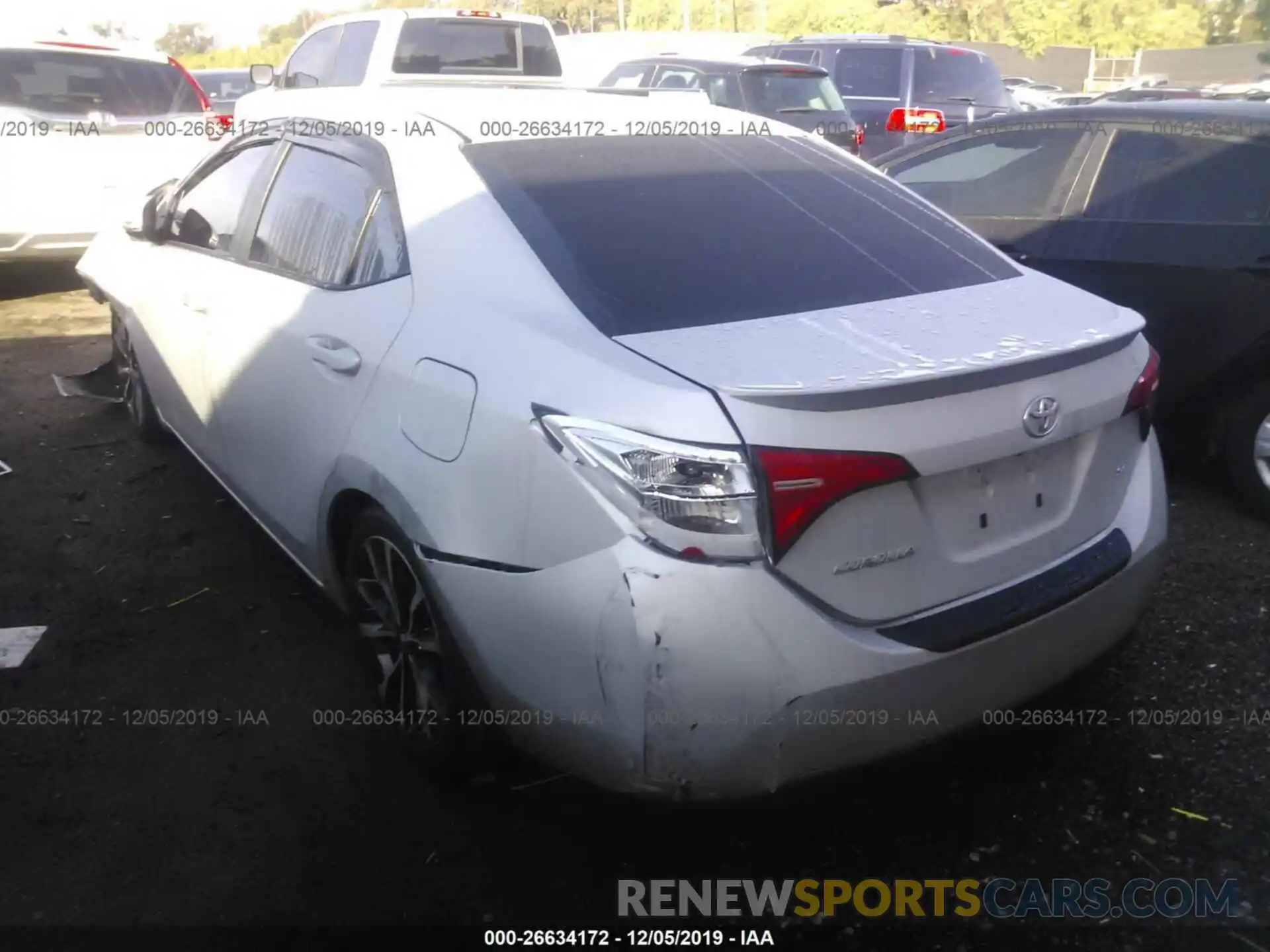 3 Photograph of a damaged car 5YFBURHE0KP944679 TOYOTA COROLLA 2019