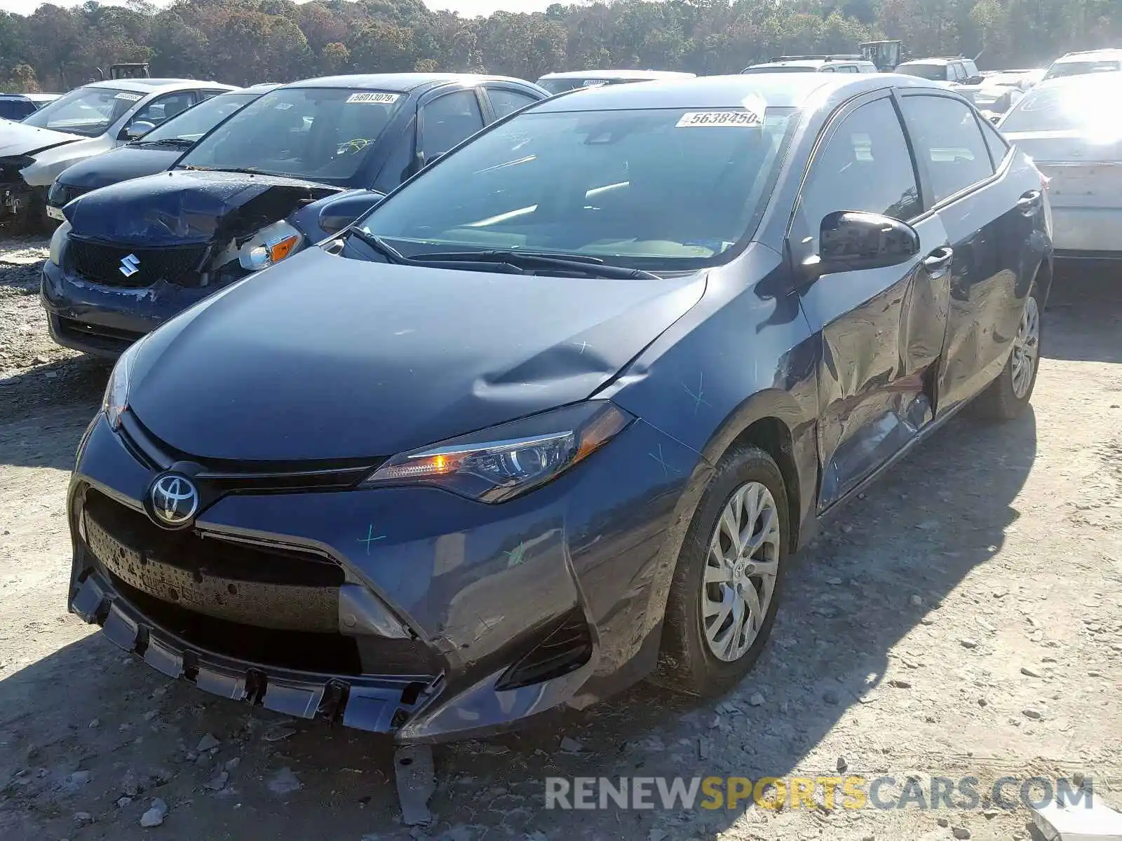 2 Photograph of a damaged car 5YFBURHE0KP944682 TOYOTA COROLLA 2019