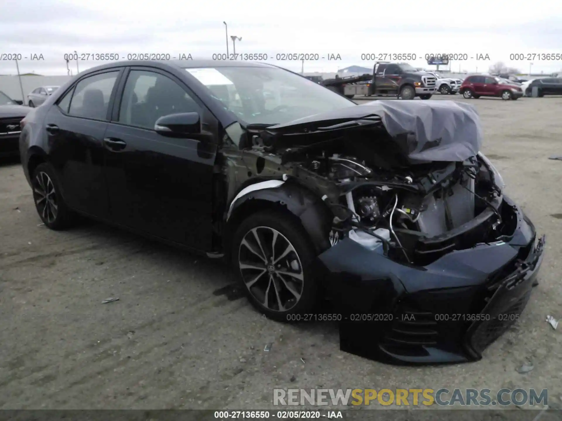 1 Photograph of a damaged car 5YFBURHE0KP944875 TOYOTA COROLLA 2019