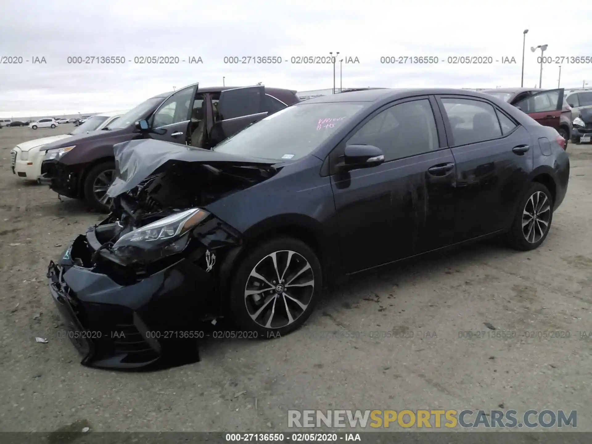 2 Photograph of a damaged car 5YFBURHE0KP944875 TOYOTA COROLLA 2019