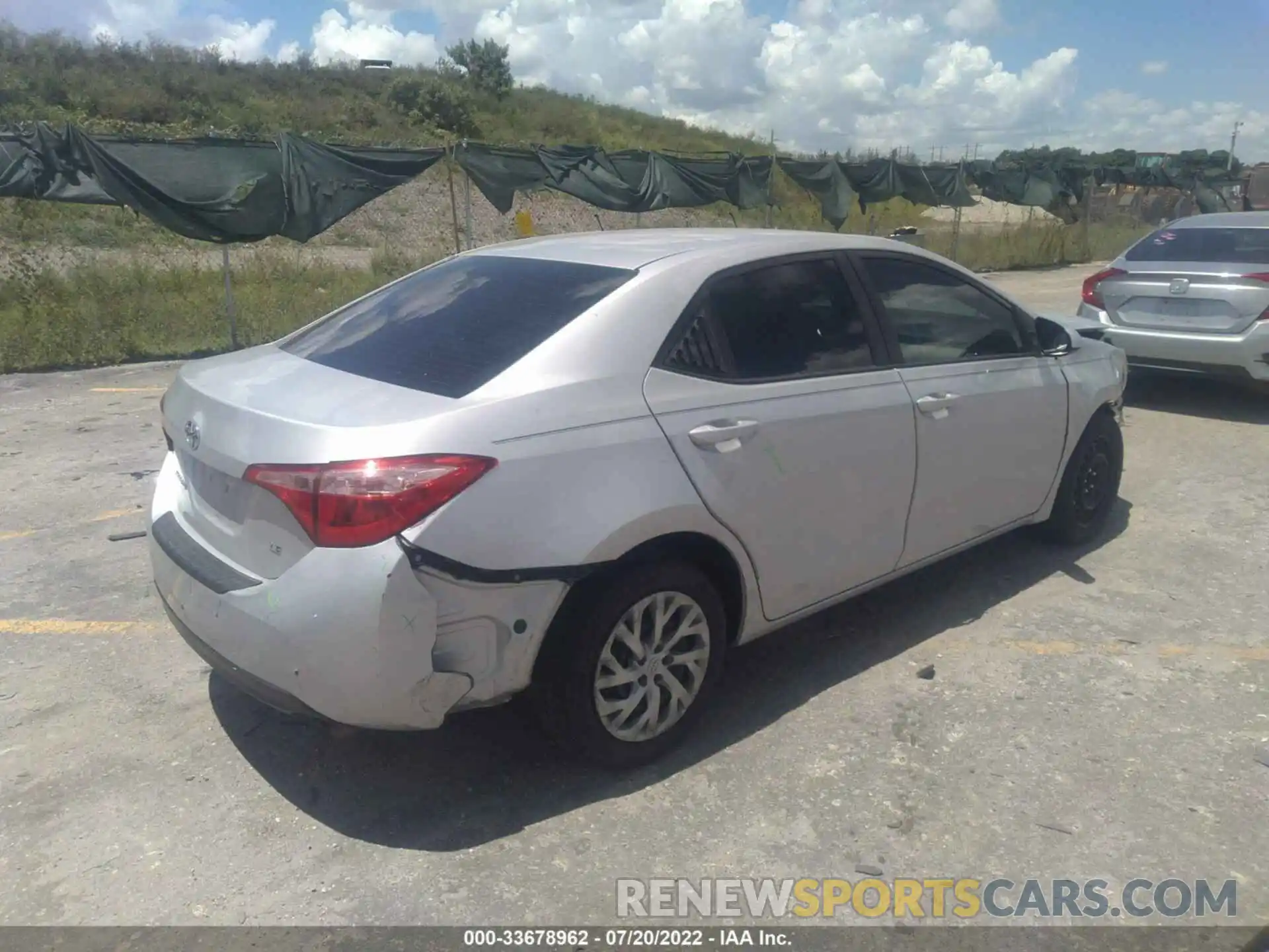 4 Photograph of a damaged car 5YFBURHE0KP945573 TOYOTA COROLLA 2019