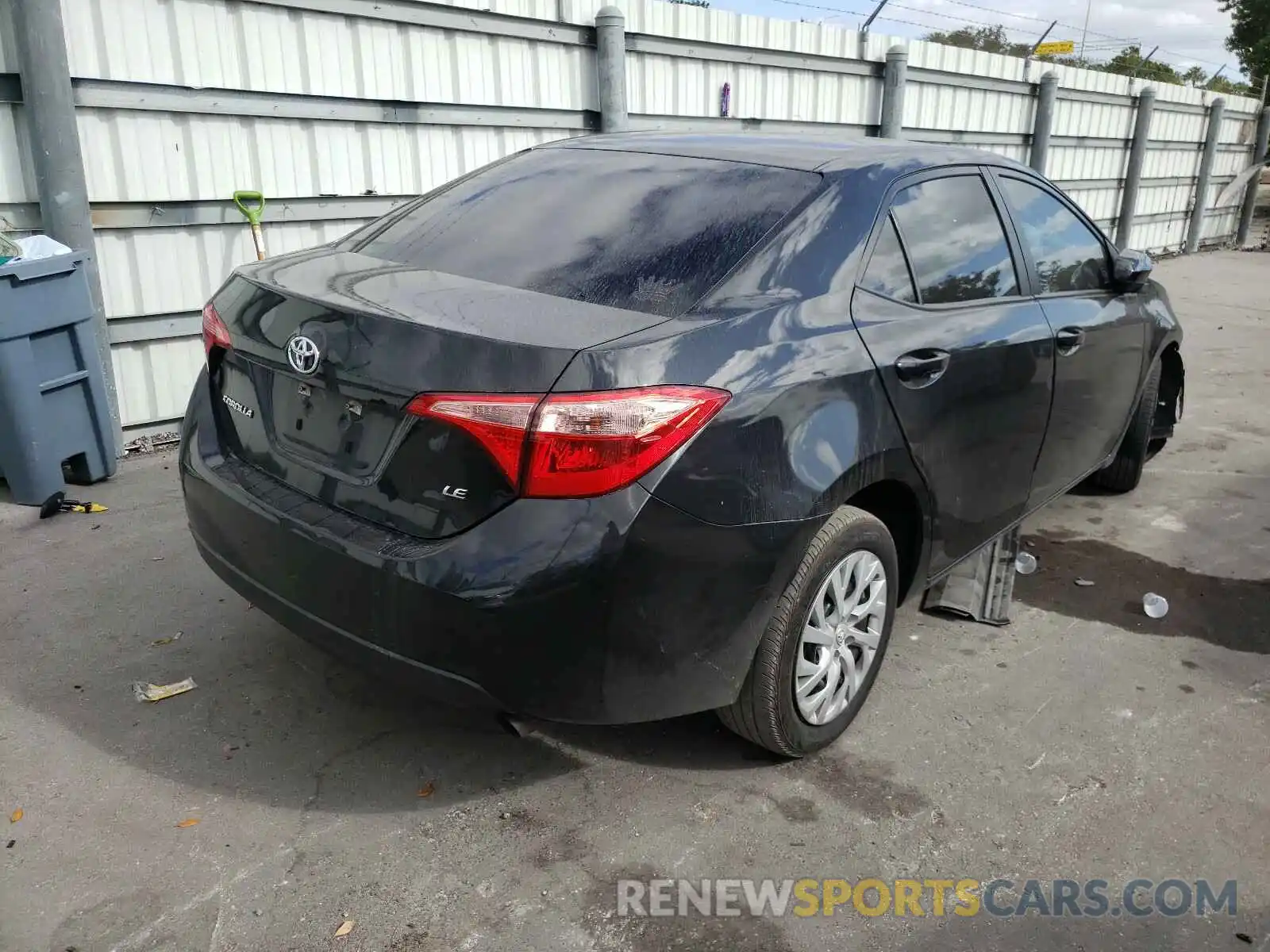 4 Photograph of a damaged car 5YFBURHE0KP945735 TOYOTA COROLLA 2019