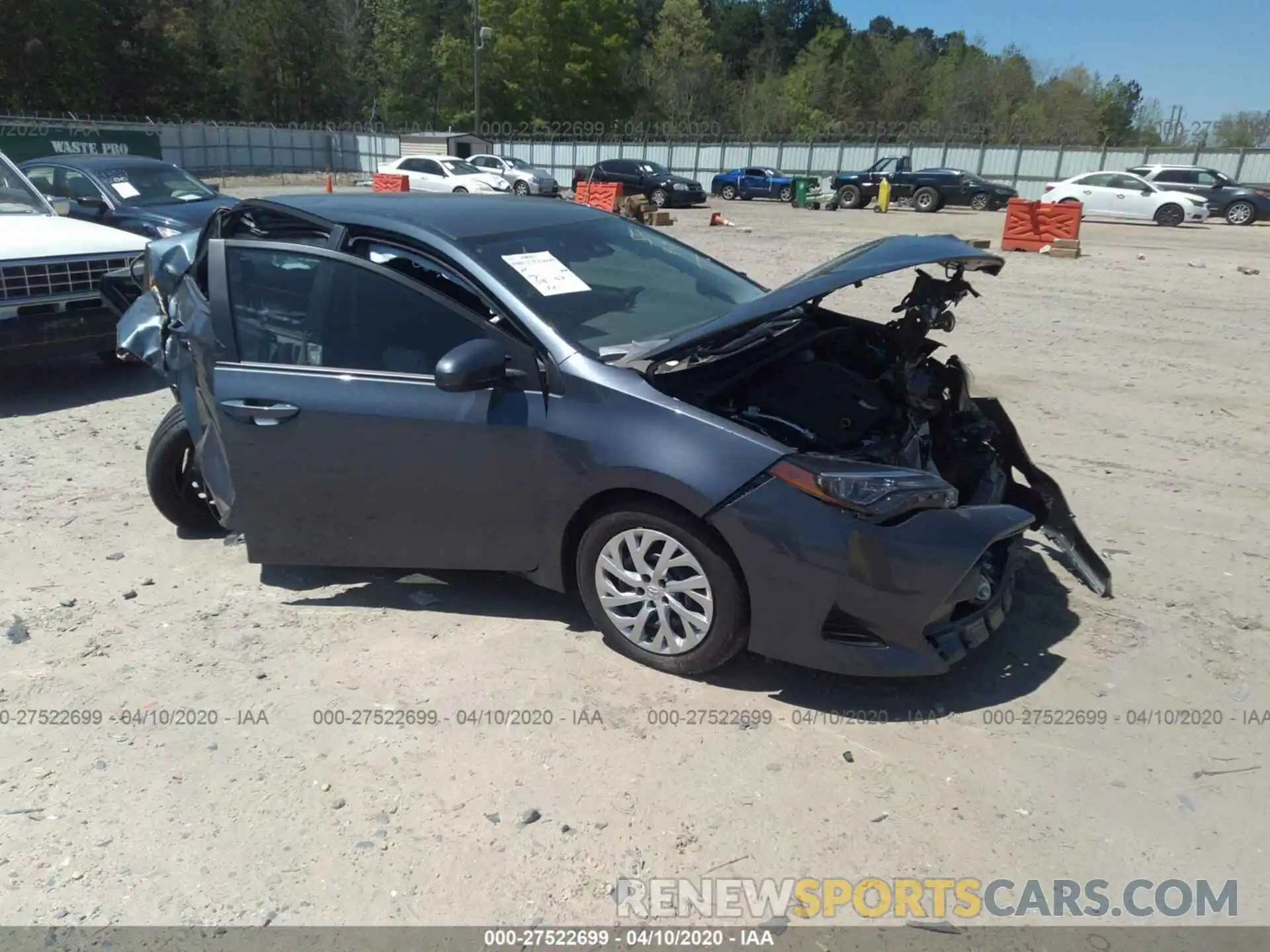 1 Photograph of a damaged car 5YFBURHE0KP945766 TOYOTA COROLLA 2019