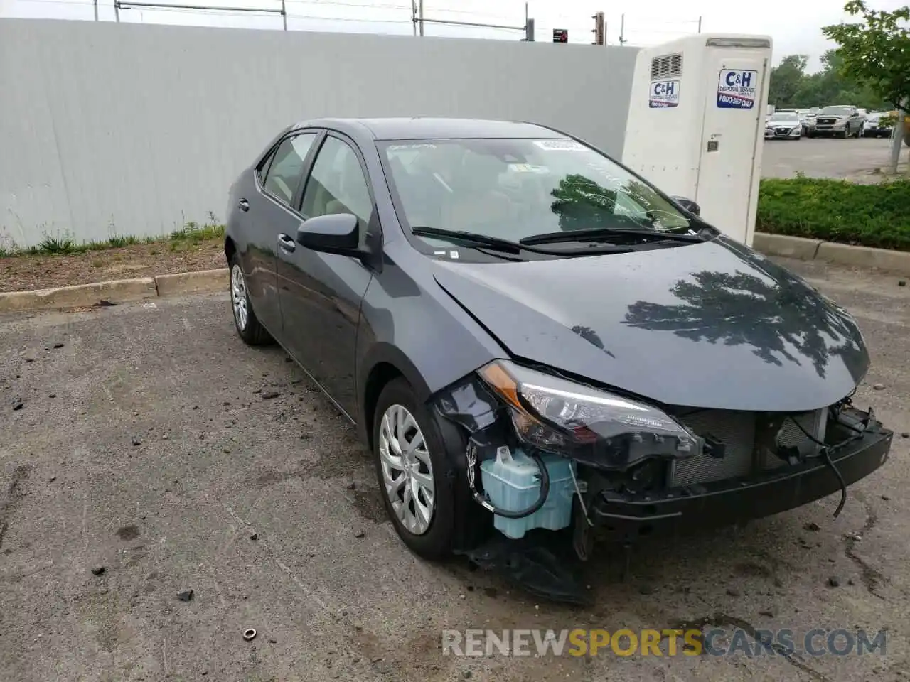 1 Photograph of a damaged car 5YFBURHE0KP946173 TOYOTA COROLLA 2019