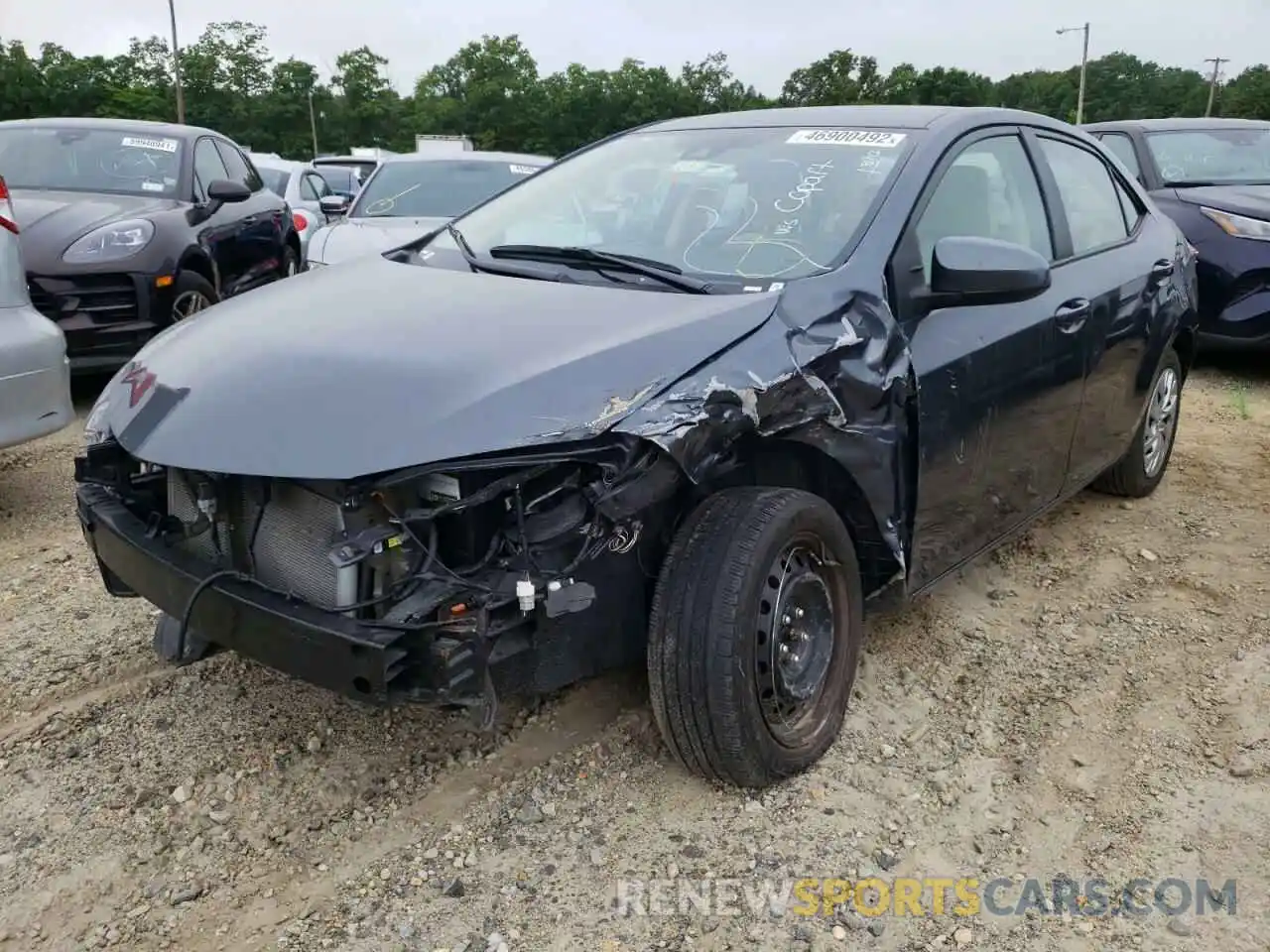 2 Photograph of a damaged car 5YFBURHE0KP946173 TOYOTA COROLLA 2019