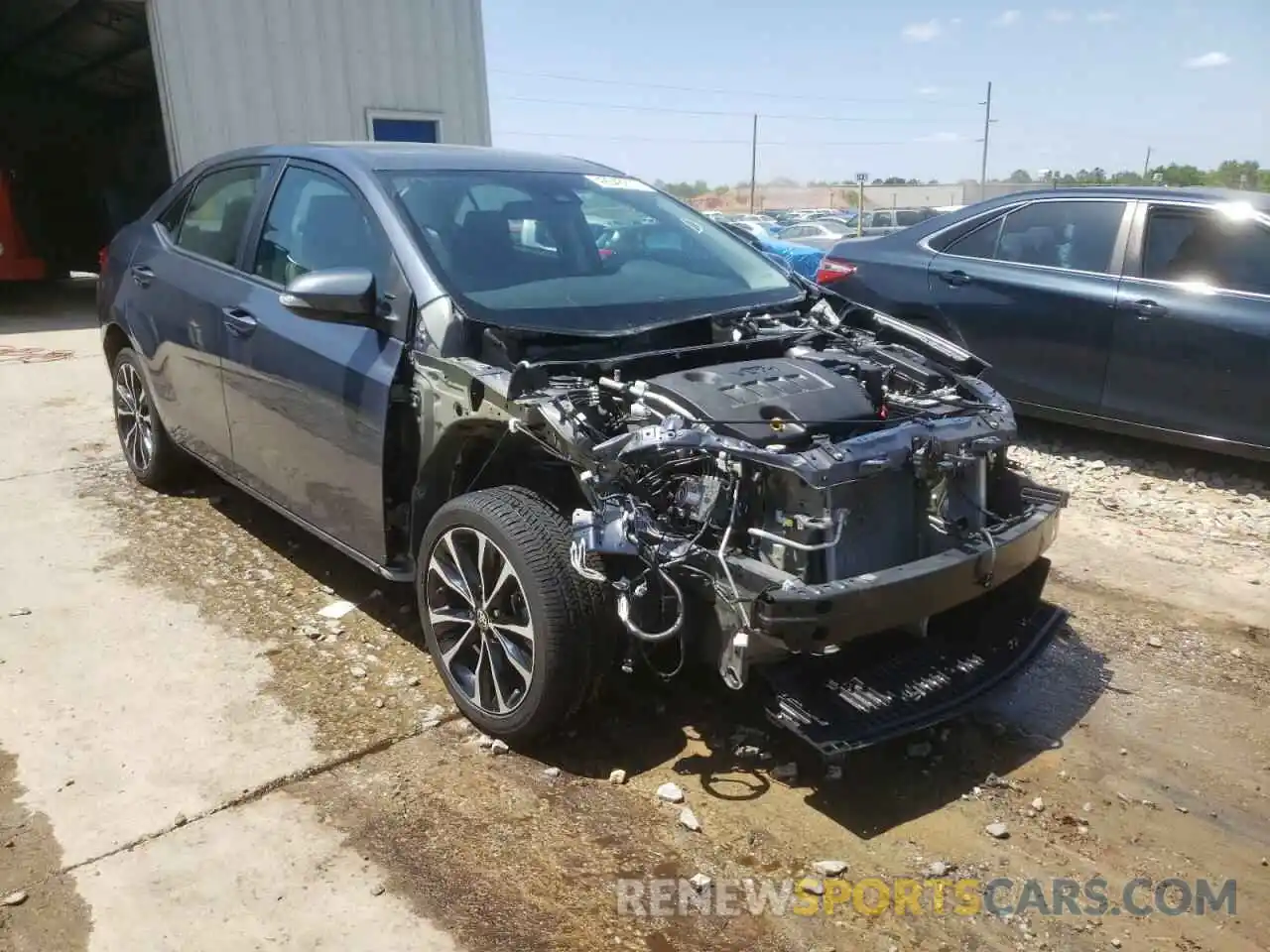 1 Photograph of a damaged car 5YFBURHE0KP946691 TOYOTA COROLLA 2019