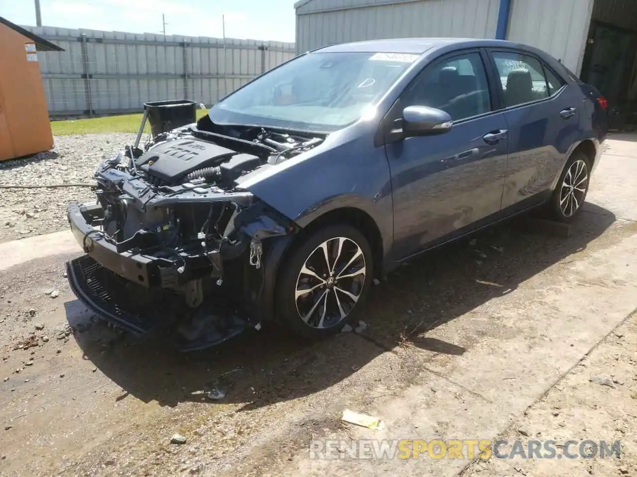 2 Photograph of a damaged car 5YFBURHE0KP946691 TOYOTA COROLLA 2019