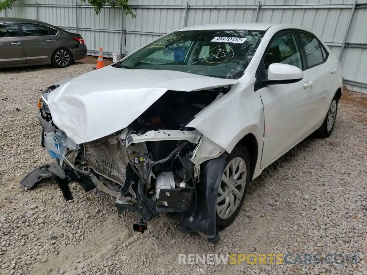 2 Photograph of a damaged car 5YFBURHE0KP946707 TOYOTA COROLLA 2019