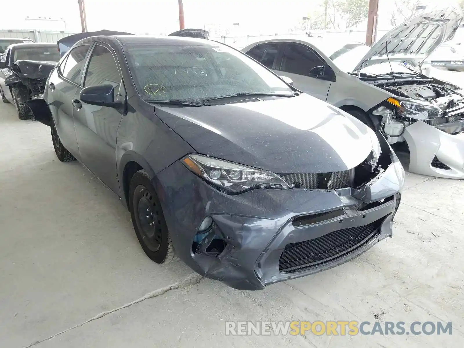 1 Photograph of a damaged car 5YFBURHE0KP946836 TOYOTA COROLLA 2019