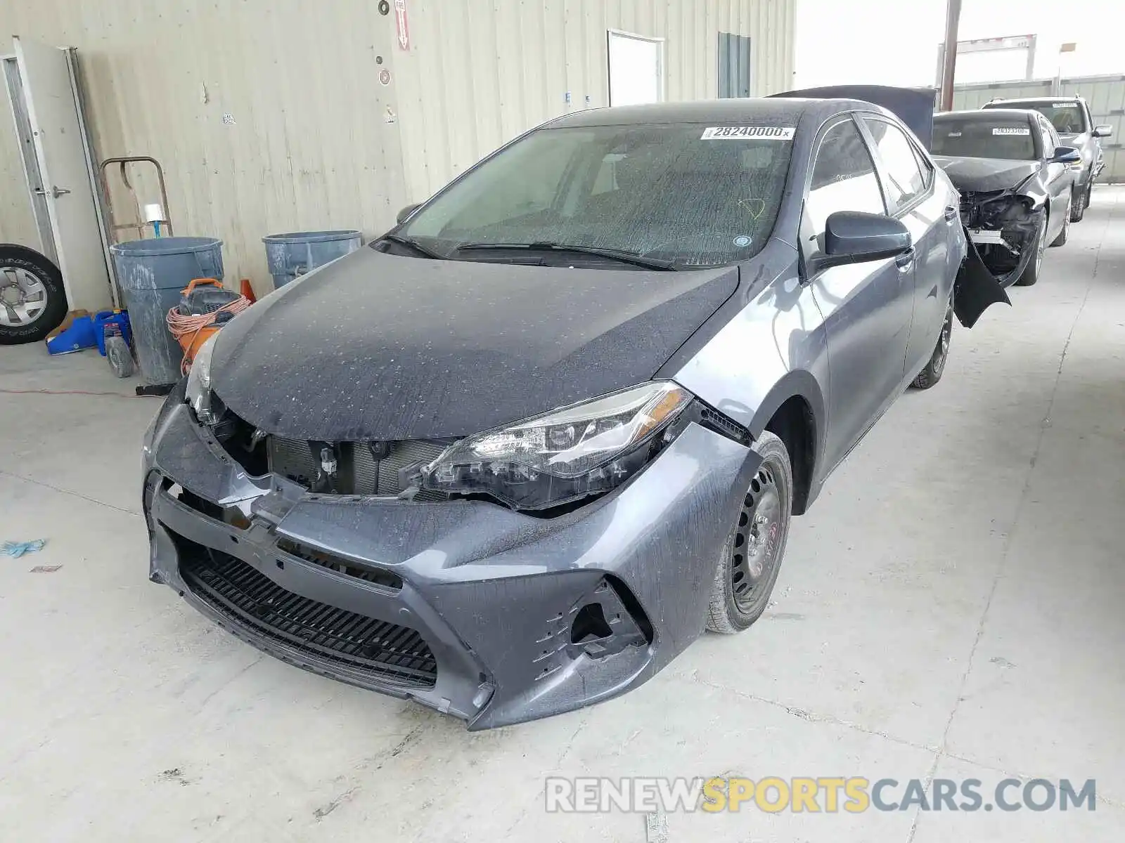 2 Photograph of a damaged car 5YFBURHE0KP946836 TOYOTA COROLLA 2019