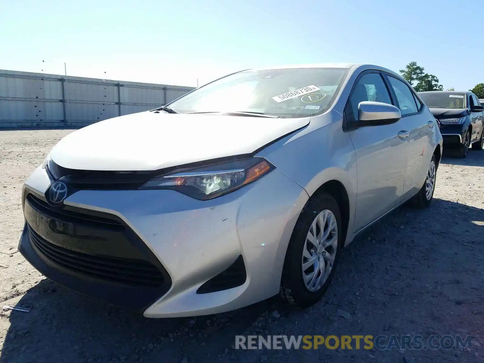 2 Photograph of a damaged car 5YFBURHE0KP946934 TOYOTA COROLLA 2019