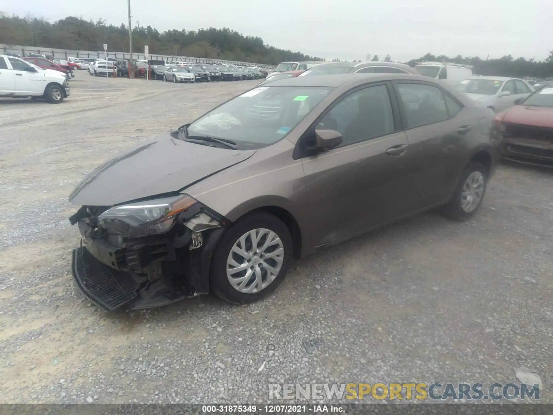 2 Photograph of a damaged car 5YFBURHE0KP947081 TOYOTA COROLLA 2019