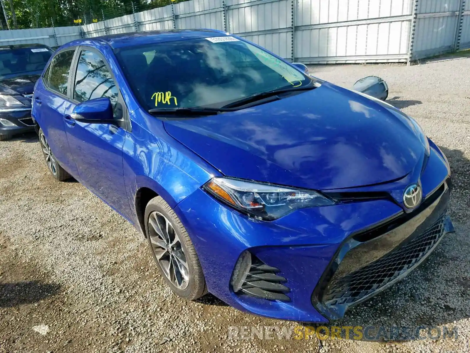 1 Photograph of a damaged car 5YFBURHE0KP947467 TOYOTA COROLLA 2019