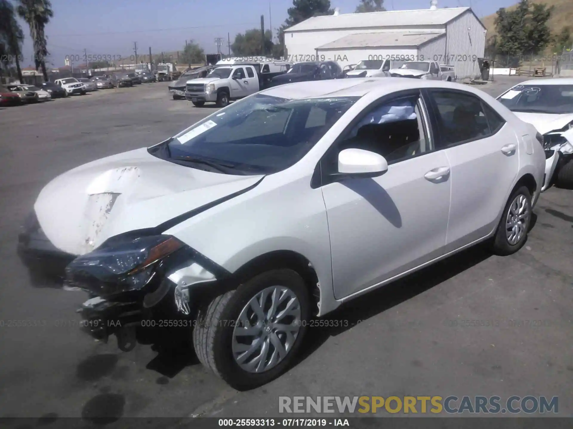 2 Photograph of a damaged car 5YFBURHE0KP947520 TOYOTA COROLLA 2019