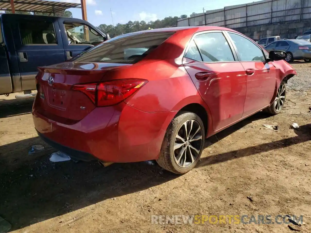 4 Photograph of a damaged car 5YFBURHE0KP947663 TOYOTA COROLLA 2019