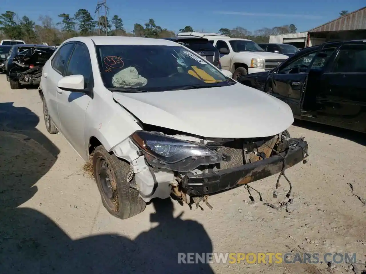 1 Photograph of a damaged car 5YFBURHE0KP947727 TOYOTA COROLLA 2019