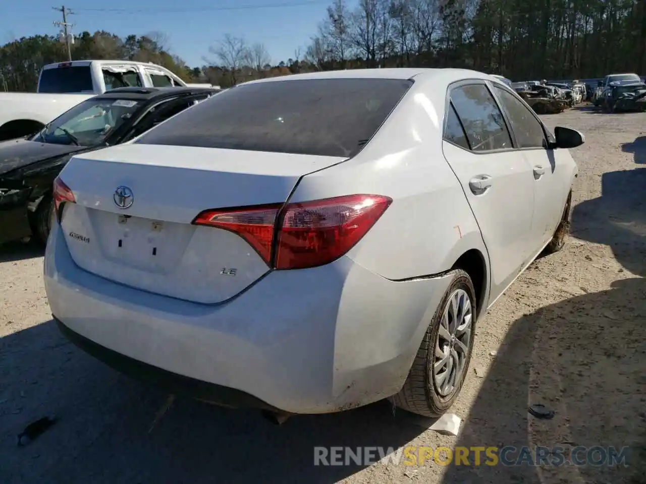 4 Photograph of a damaged car 5YFBURHE0KP947727 TOYOTA COROLLA 2019