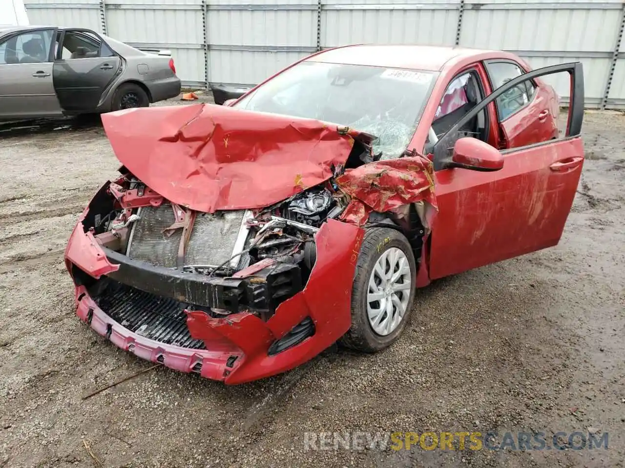 2 Photograph of a damaged car 5YFBURHE0KP947923 TOYOTA COROLLA 2019