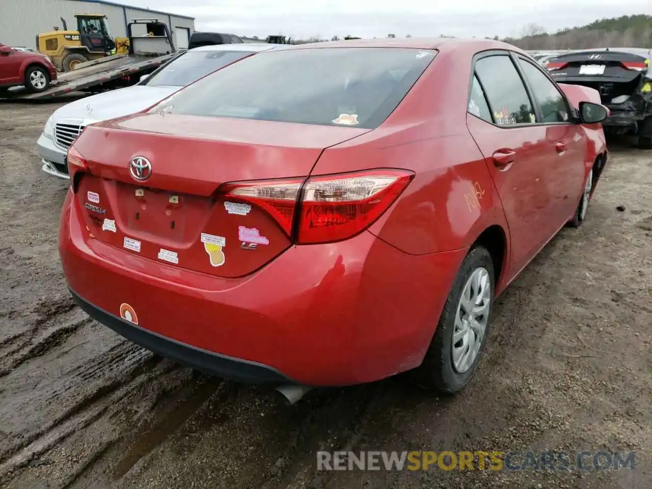 4 Photograph of a damaged car 5YFBURHE0KP947923 TOYOTA COROLLA 2019