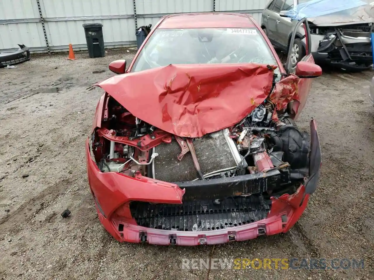 9 Photograph of a damaged car 5YFBURHE0KP947923 TOYOTA COROLLA 2019