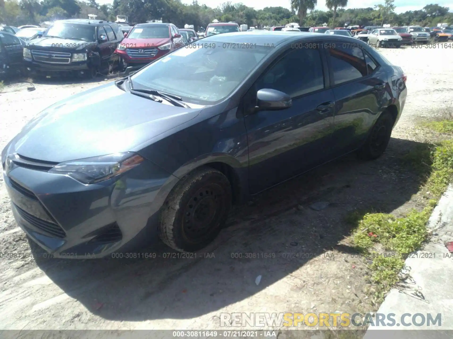 2 Photograph of a damaged car 5YFBURHE0KP947954 TOYOTA COROLLA 2019