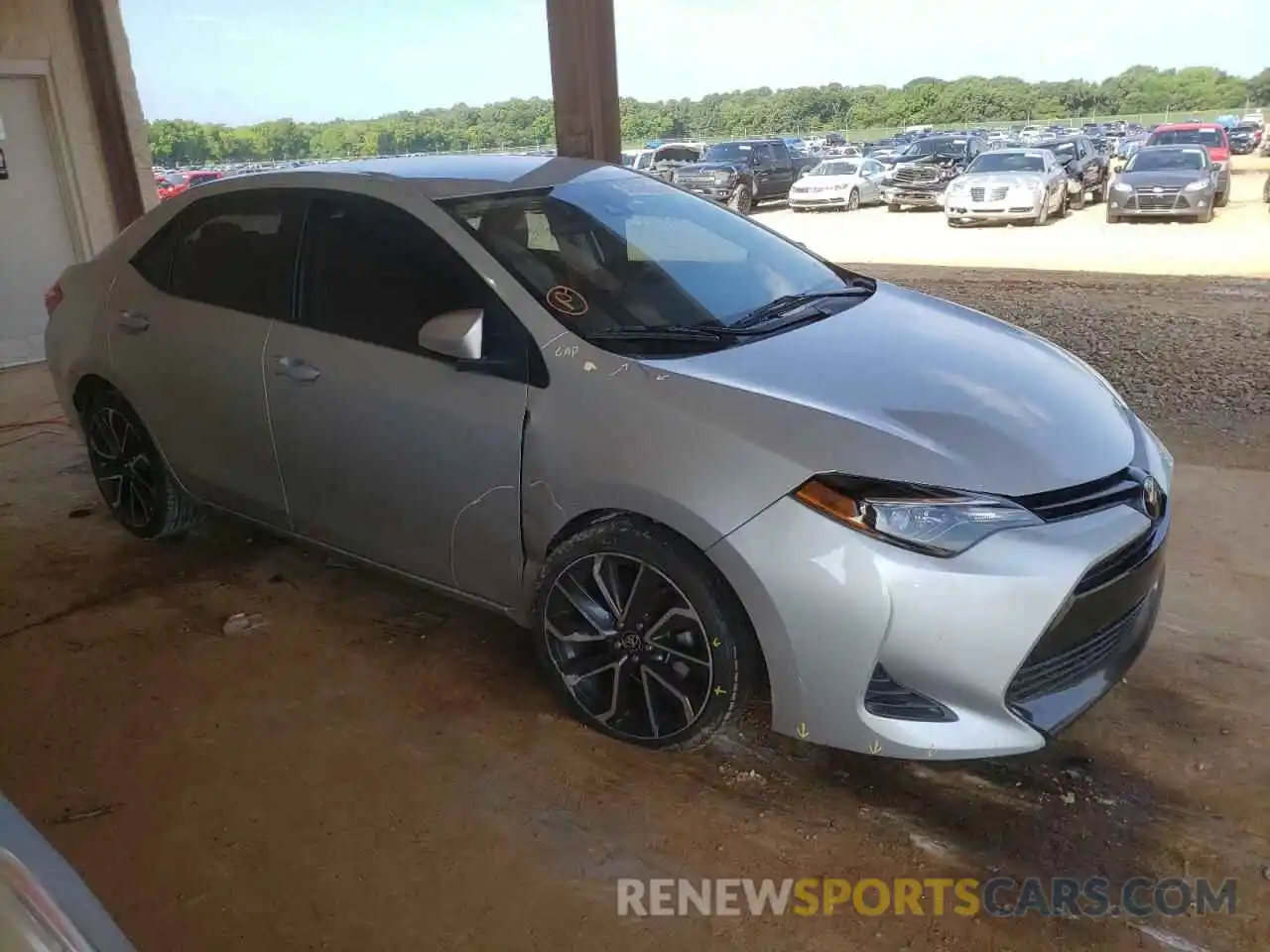 1 Photograph of a damaged car 5YFBURHE0KP948117 TOYOTA COROLLA 2019