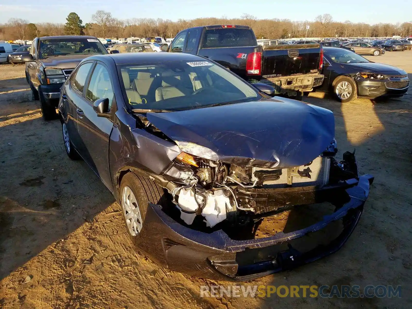 1 Photograph of a damaged car 5YFBURHE0KP948151 TOYOTA COROLLA 2019