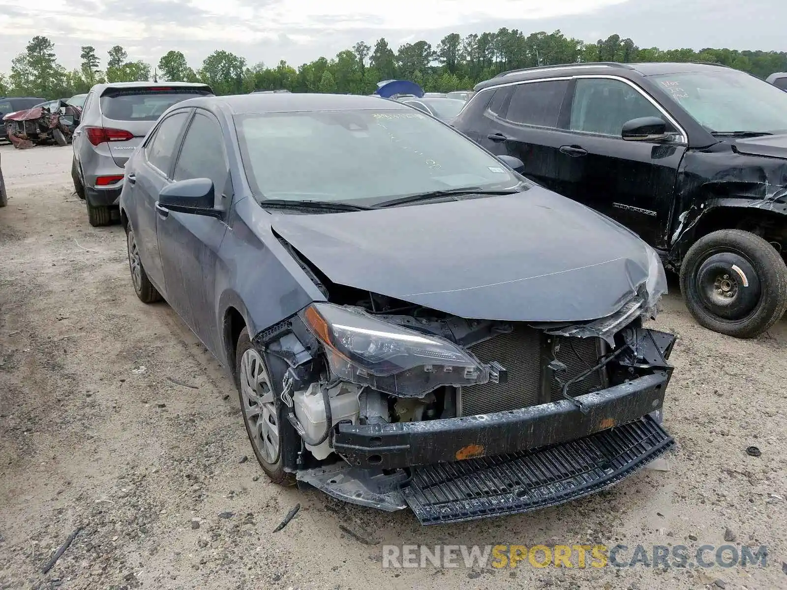 1 Photograph of a damaged car 5YFBURHE0KP948165 TOYOTA COROLLA 2019