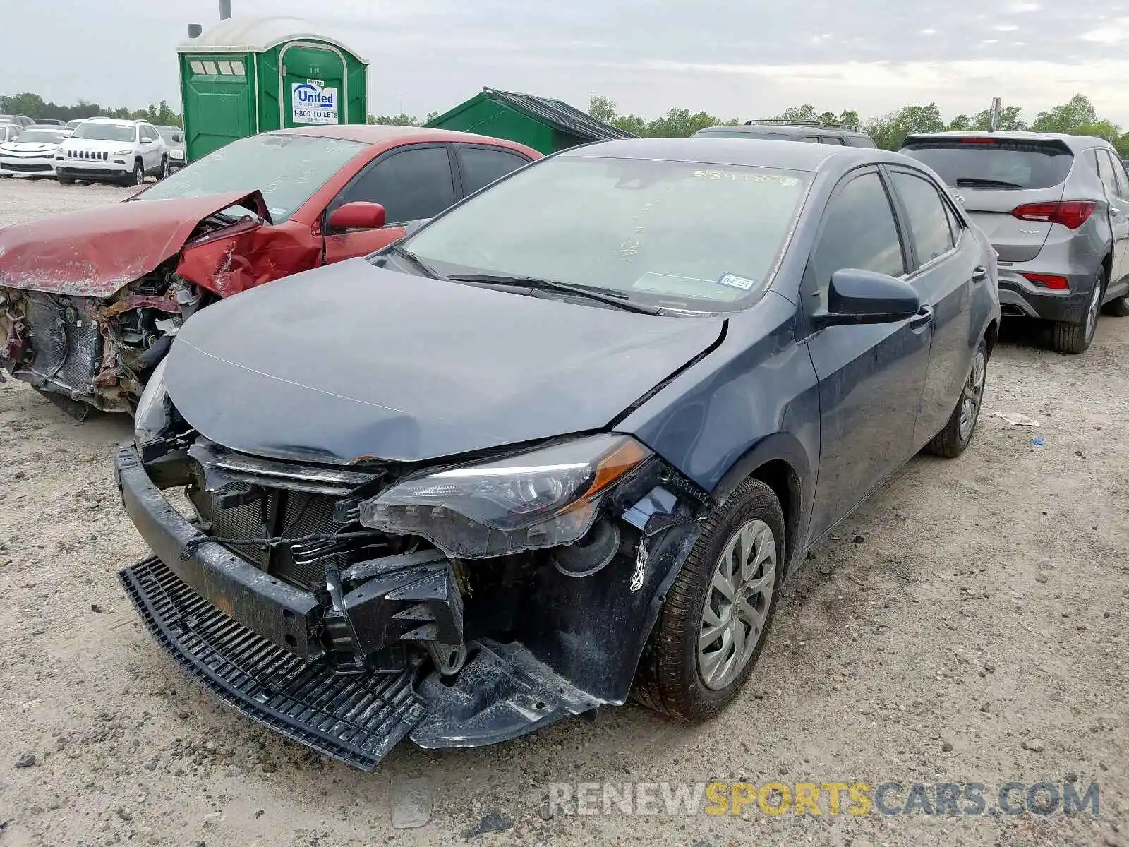 2 Photograph of a damaged car 5YFBURHE0KP948165 TOYOTA COROLLA 2019